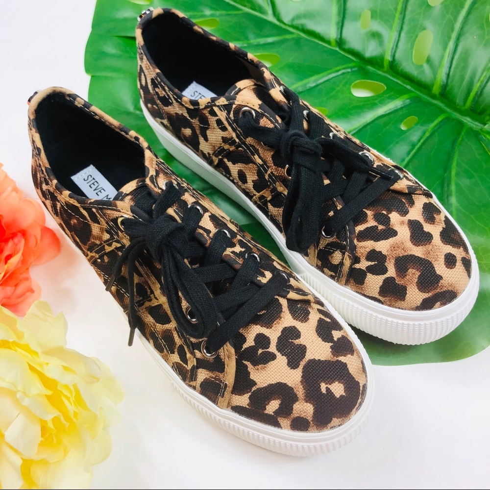 Steve Madden Emi sneakers platform leopard 8.5 - Picture 3 of 8